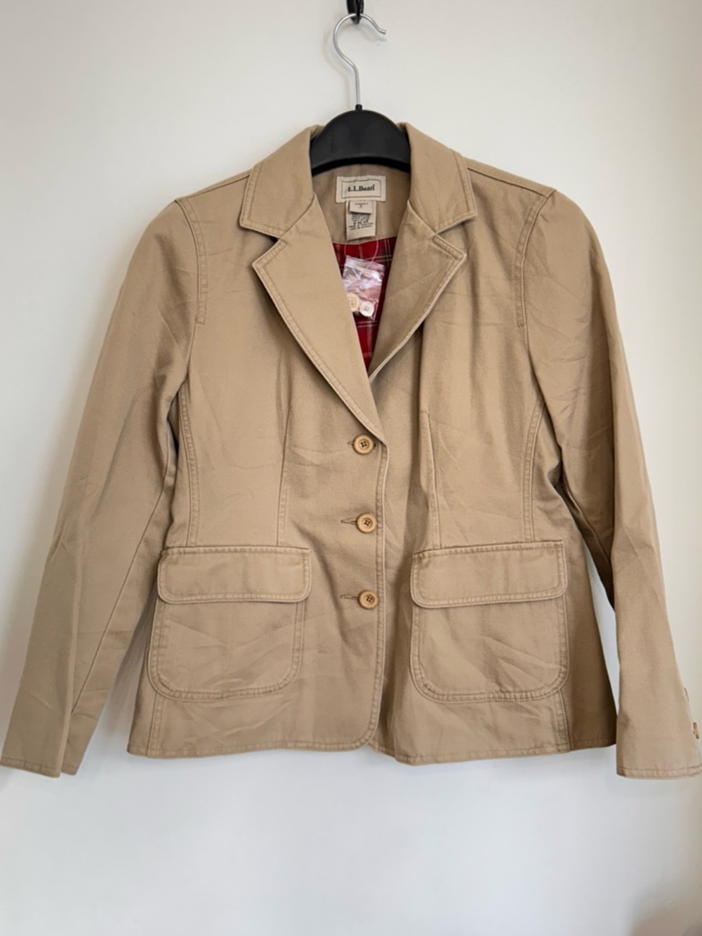 NWOT L.L. BEAN BUTTON UP BLAZER JACKET